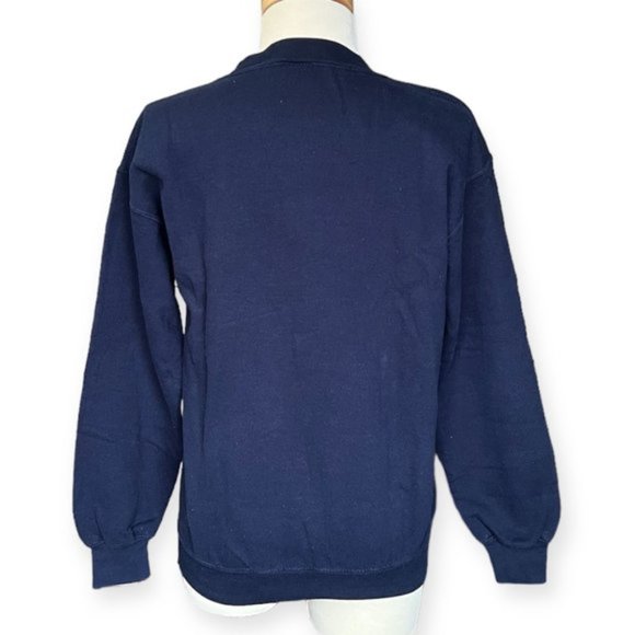 Vintage 90s Oxford University Crewneck Blue Unisex Sweatshirt. Size Small - Picture 2 of 5